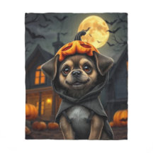 Pet de Halloween Retrait Blanket Spooky Fleece Thr