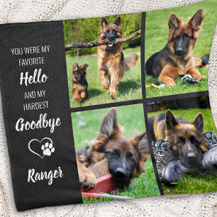 Cobertor De Velo Pet Memorial Sympathy Gift Pet Perde 4 Cachorros F