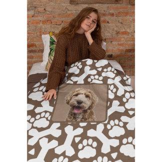 Cobertor De Velo Pet Personalizado Bastante