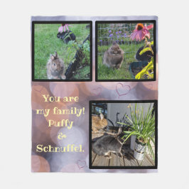 Cobertor De Velo pet photo collage - 3 pictures