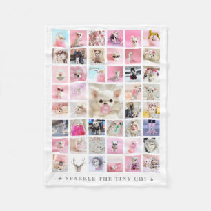 Cobertor De Velo Pet Star   Colagem Personalizada de 45 Fotos e Nom