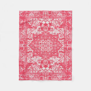 Cobertor De Velo Pétalas Rosa em Sonhos Kilim
