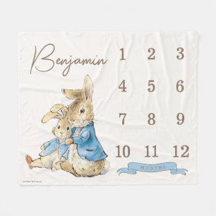 Cobertor De Velo Peter Rabbit Etapa de 12 Meses do Baby Boy