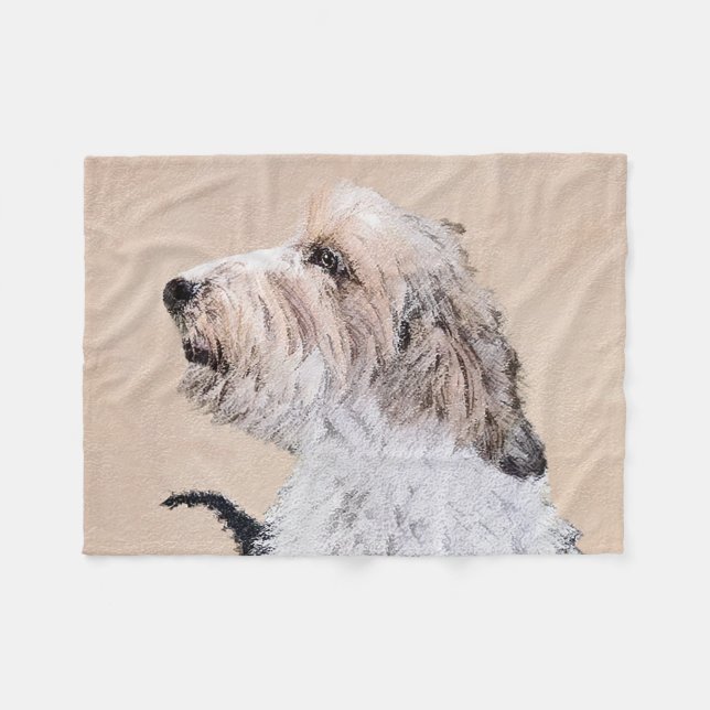 Cobertor De Velo Petit Basset Griffon Vendéen Painting - Arte Canin (Frente (Horizontal))