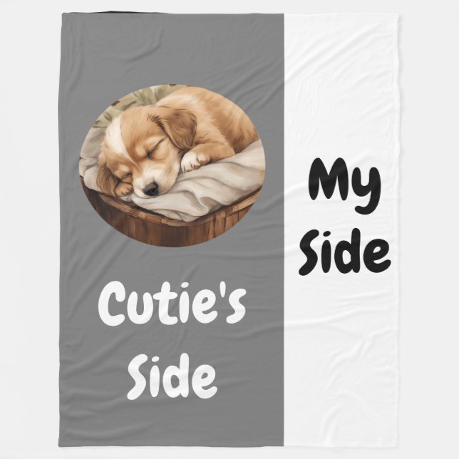 Cobertor De Velo Pet's Side | Meu Lado (Frente)