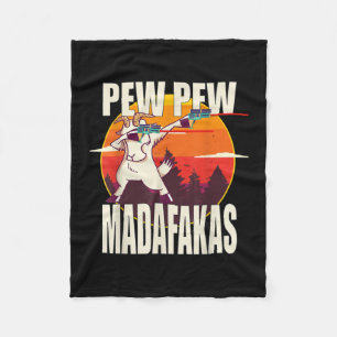 Cobertor De Velo Pew Pew Madafakas Pew Pew Madafakas Goat