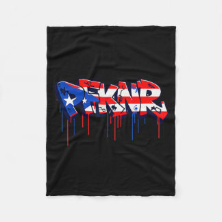 Cobertor De Velo Pfknr Bandeira de Porto Rico Grafite Coquí Patrimô