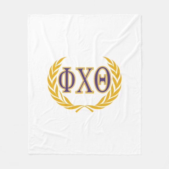Cobertor De Velo Phi Chi Theta | Grego com Coroa (Frente)