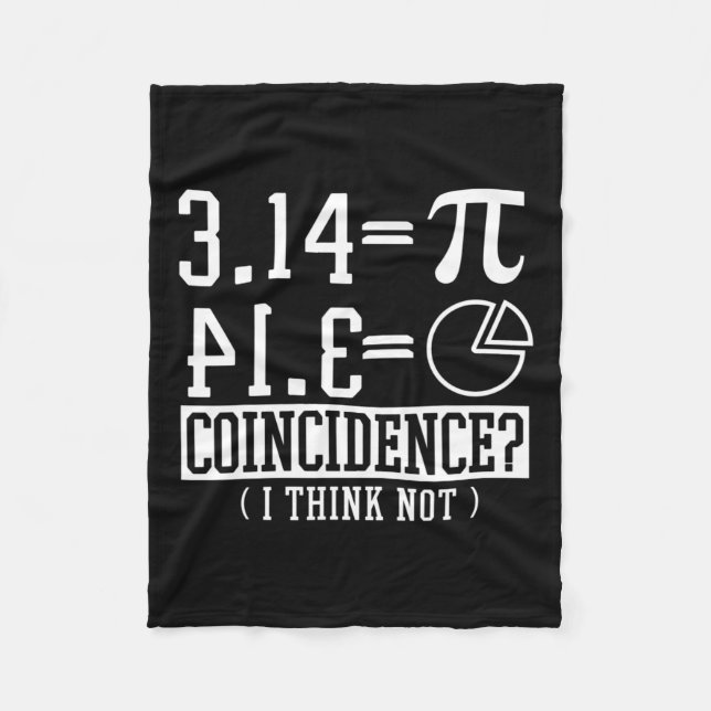 Cobertor De Velo Pi 3.14 14 de Matemática Feliz Coincidência de Ani (Frente)