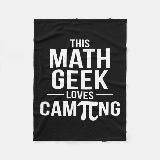 Cobertor De Velo Pi Day Camping Teacher Math Geek Teacher Math Club (Frente)