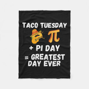 Cobertor De Velo Pi Day Shirt Taco Terça-Feira - Professor de Matem