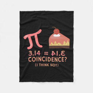 Cobertor De Velo Pi Igual À Pie Para A Pi Dia 3.14 Matemática