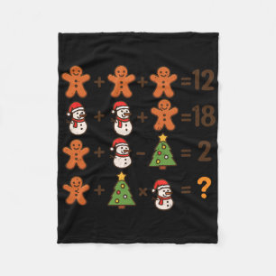 Cobertor De Velo Piadas de Matemática 67 Ordem de Operação Natal Ma