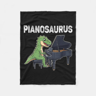 Cobertor De Velo Pianossauro Engraçado Dinossauro Jogando Piano Kid