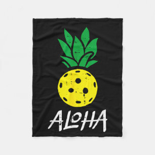 Cobertor De Velo Pickleball abacaxi aloha pickle bola havaí homens