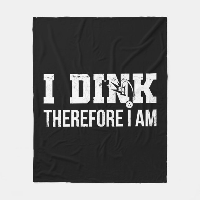 Cobertor De Velo Pickleball Eu Dink Por Isso Sou Engraçado Pickleba (Frente)