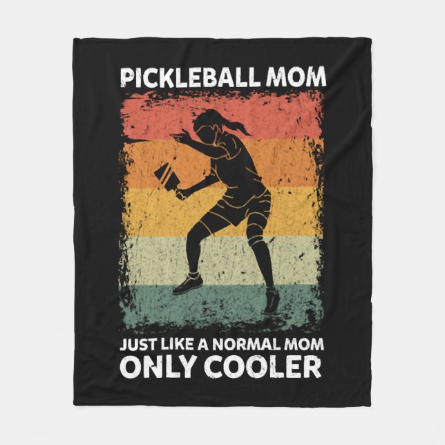 Cobertor De Velo Pickleball Mãe Como Uma Mãe Normal Só Mais Fria (Frente)