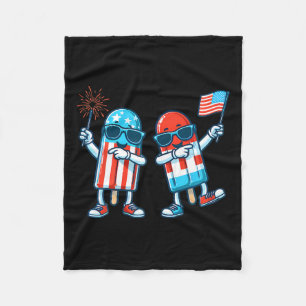 Cobertor De Velo Picolé Bandeira Americana 4 De Julho Patriótico Ve