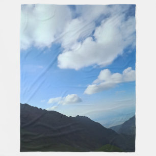 Cobertor De Velo Picos do Céu Azul dos Cárpatos – Arte Montanhosa d