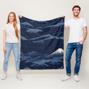 Cobertor De Velo Picos Estrelados – Céu Noturno da Montanha (2)