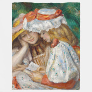 Cobertor De Velo Pierre-Auguste Renoir - Leitura De Duas Raparigas
