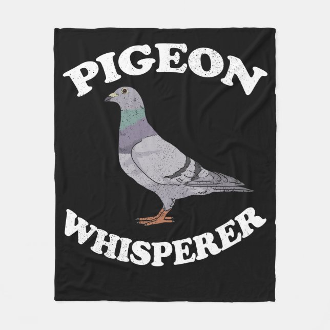 Cobertor De Velo Pigeon Whisperer Pigeon Racing Gift Pigeon (Frente)