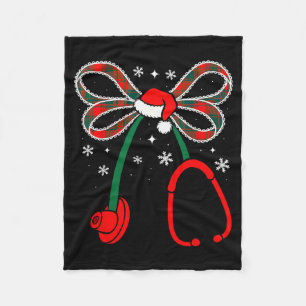 Cobertor De Velo Pijama de Natal de Enfermagem Laço Coquete de Enfe