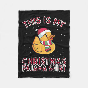 Cobertor De Velo Pijama De Natal Para Pato Familiar Este É O Meu En