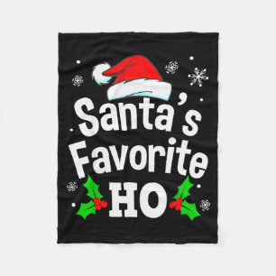 Cobertor De Velo Pijama safado favorito do Papai Noel engraçado de 