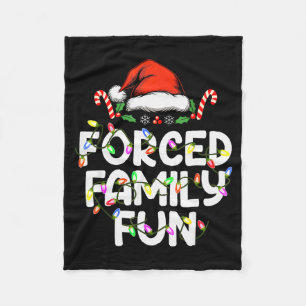 Cobertor De Velo Pijamas de Natal forçados para diversão em família