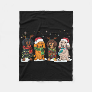 Cobertor De Velo Pijamas de Natal para cachorro Dach-shund Wei-ner