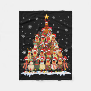 Cobertor De Velo Pijamas engraçados de Natal de galinha árvore de N