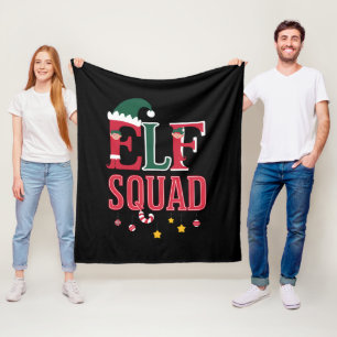 Cobertor De Velo Pijamas Natalinas Combinando Família de Elfos Esqu