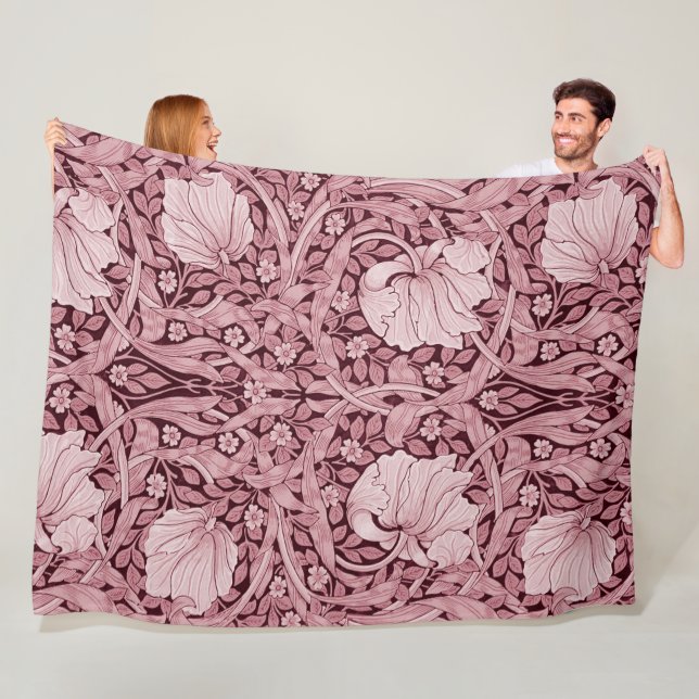 Cobertor De Velo Pimpernel Maroon, William Morris (In Situ)