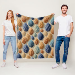Cobertor De Velo Pine Colorida Cones Winter Standard