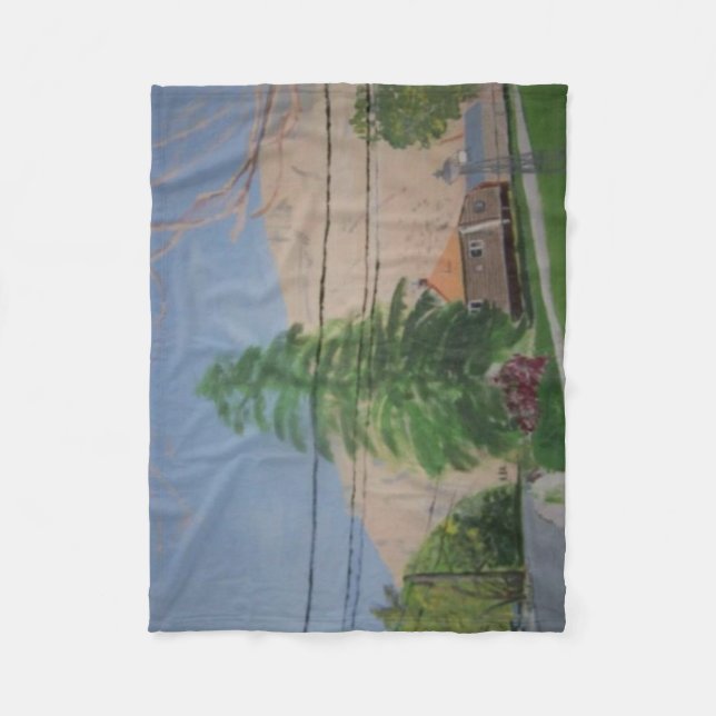 Cobertor De Velo Pine Tree Fleece Blanket, Small (Frente)