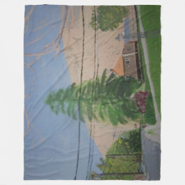 Cobertor De Velo Pine Tree Large Fleece Blanket
