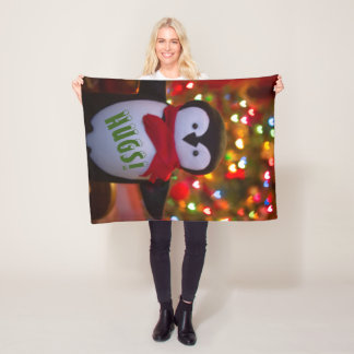 Cobertor De Velo Pinguim Cócio Jogando Aberto