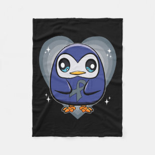 Cobertor De Velo Pinguim com Sensibilização Mundial da Dislexia da 
