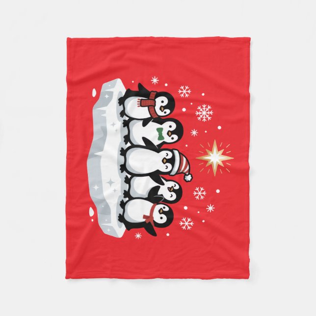 Cobertor De Velo Pinguins (Frente)
