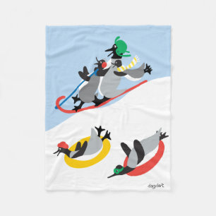 Cobertor De Velo Pinguins com palhetas