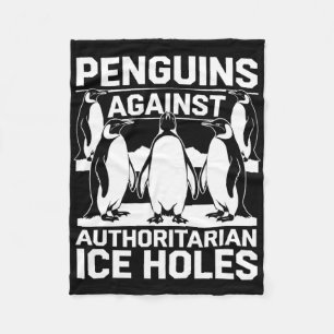 Cobertor De Velo Pinguins Contra Buracos de Gelo Autoritários Resis
