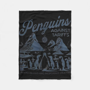 Cobertor De Velo Pinguins Contra Tarifas Ouviram Ilha Engraçada Tru