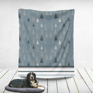 Cobertor De Velo Pinheiros primitivos em Cinzas