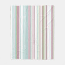 Cobertor De Velo Pink, Aqua, mint, spring rain and mauve stripes