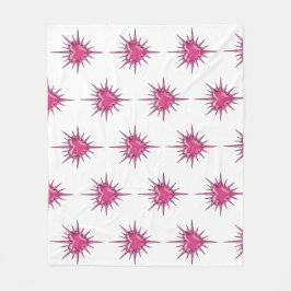Cobertor De Velo Pink Barbed Heart Cybersigilism Fleece Blanket