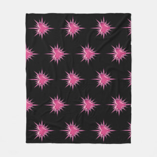 Cobertor De Velo Pink Barbed Heart Cybersigilism Fleece Blanket