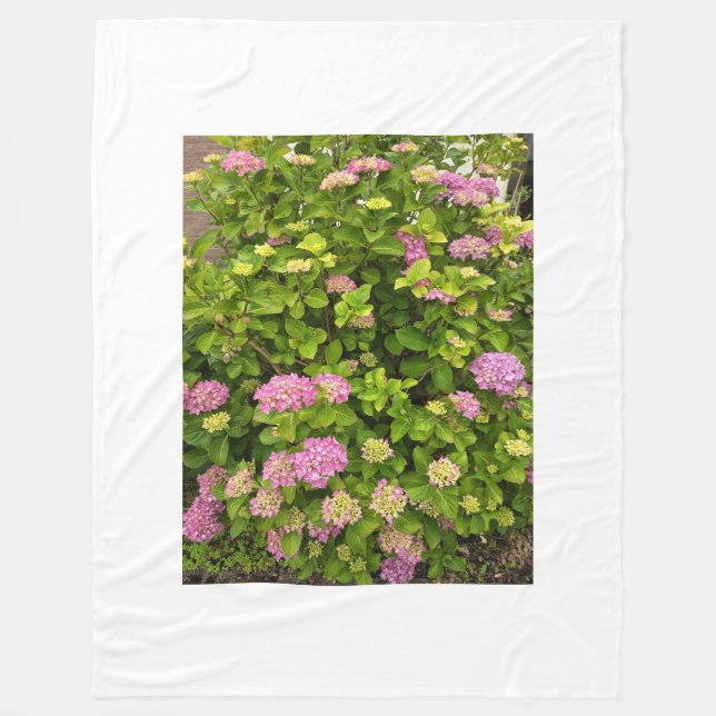 Cobertor De Velo Pink Blossom Garden Throw Blanket (Frente)