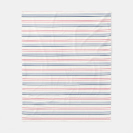 Cobertor De Velo Pink blue and white stripes