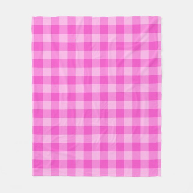Cobertor De Velo Pink Checkered Square Seamless Pattern  (Frente)